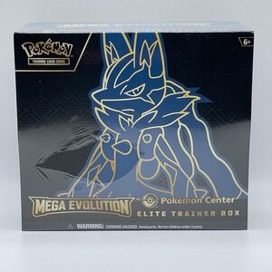 Pokemon TCG Mega Evolutions Pokemon Center Elite Trainer Box Lucario ETB Promo